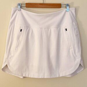 Athleta Fairway High Rise Golf Skort 16" - Bright White - Sz Large
